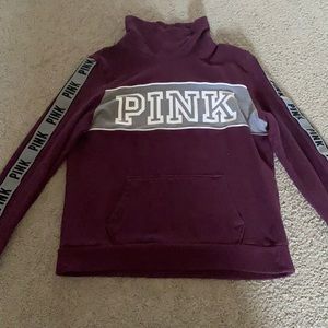 pink hoodie